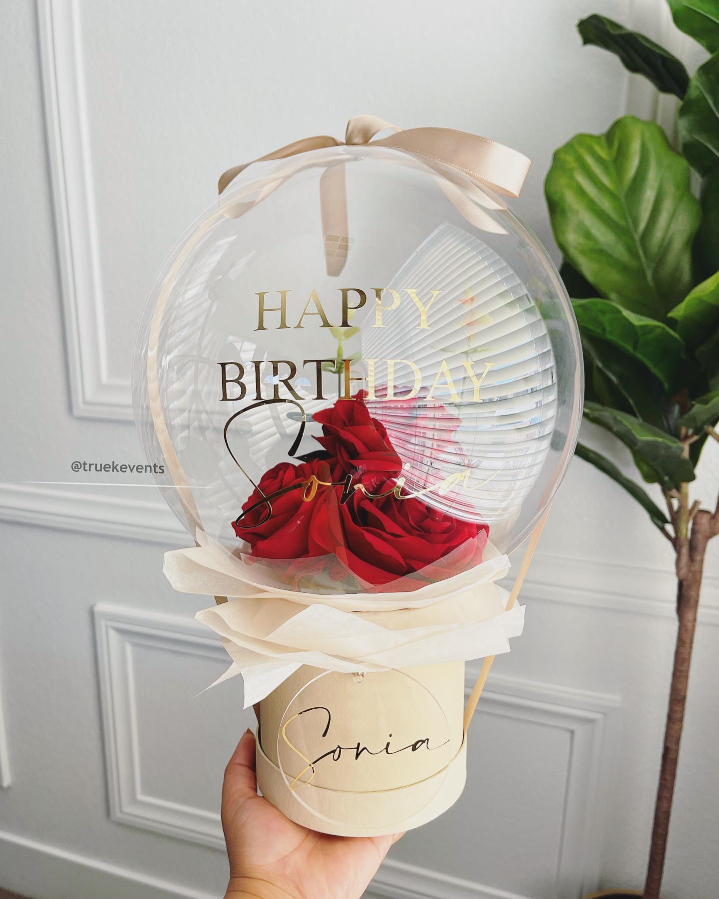 Red Roses in a Bubble