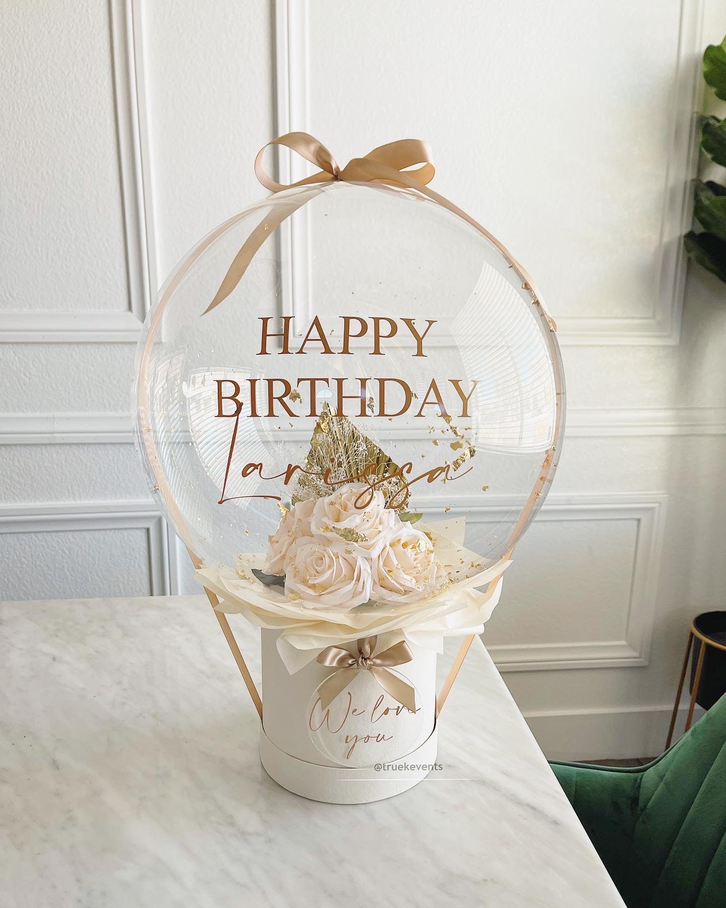 Boho Bouquet in a Bubble