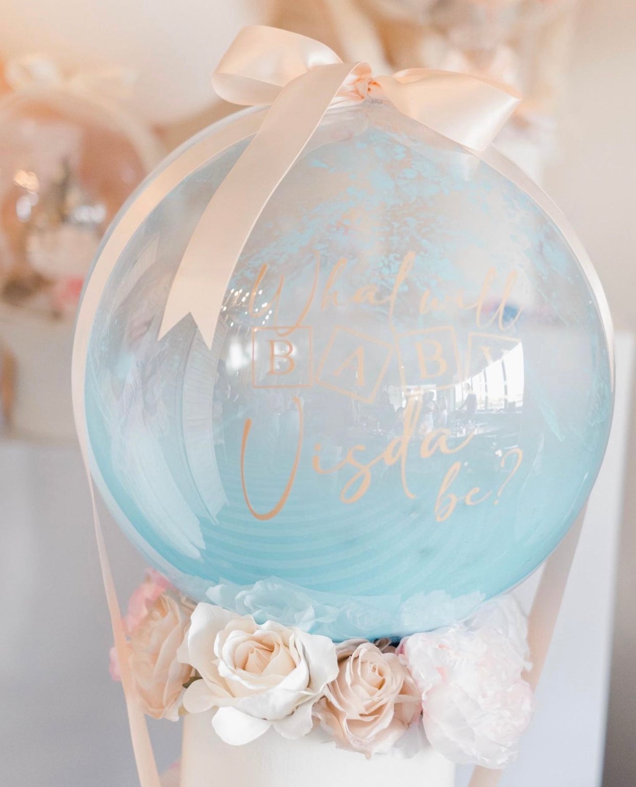 DELUXE No Mess Gender Reveal Balloon (XLarge)