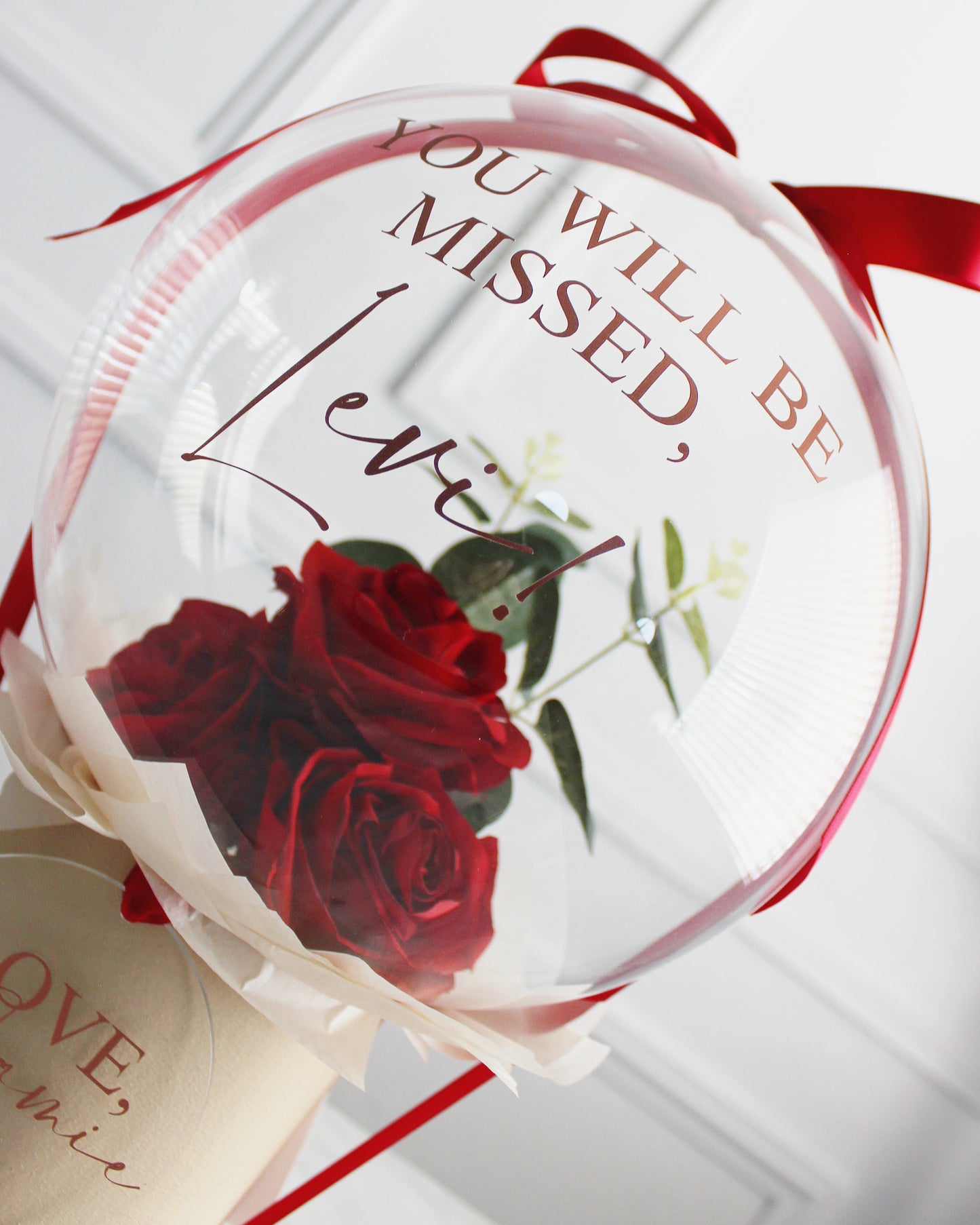 Red Roses in a Bubble