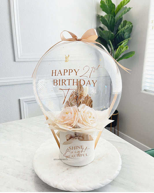 Boho Bouquet in a Bubble