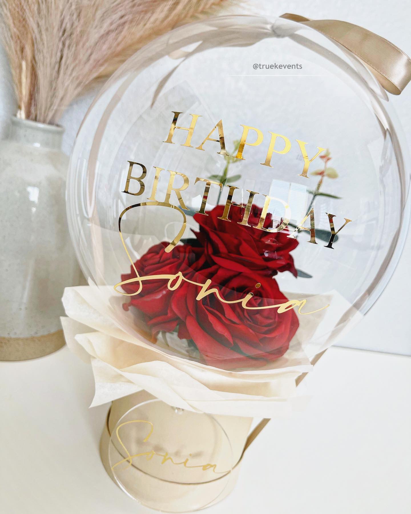 Red Roses in a Bubble