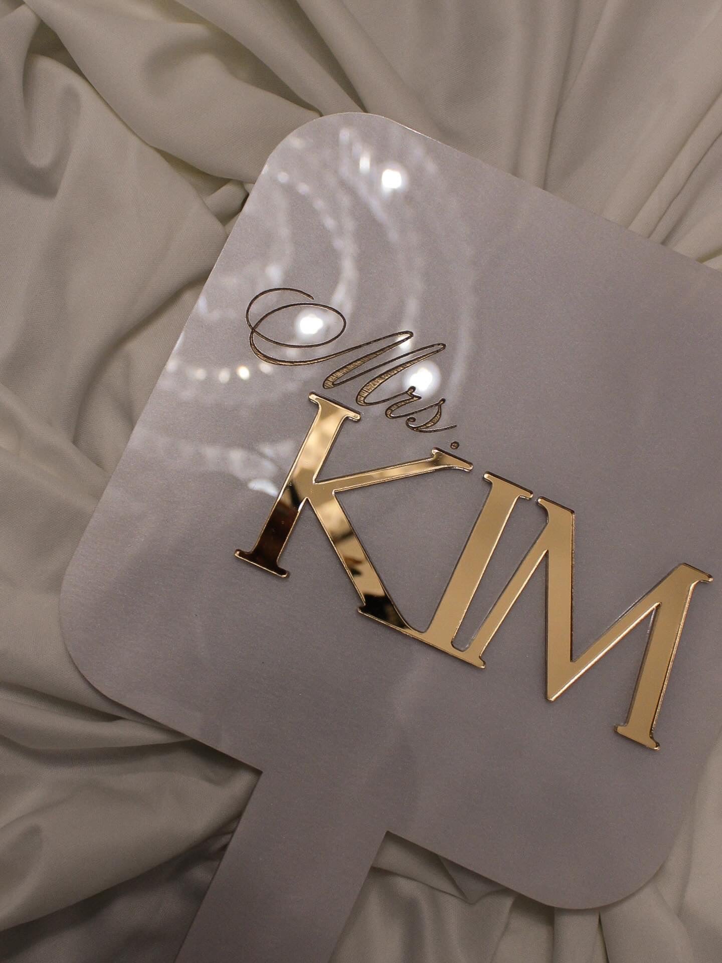 10" Pearl White Mirror (3D Logo)