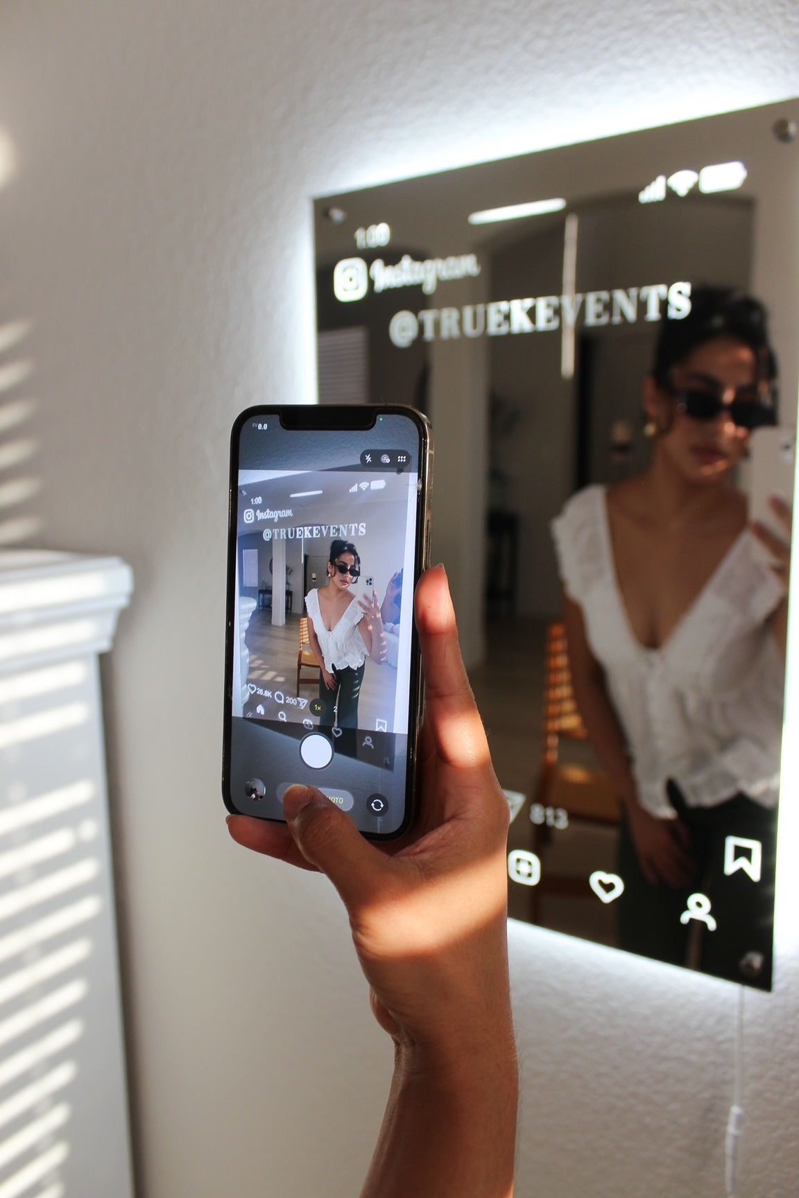 The INSTA MIRROR POST MIRROR / SIGN
