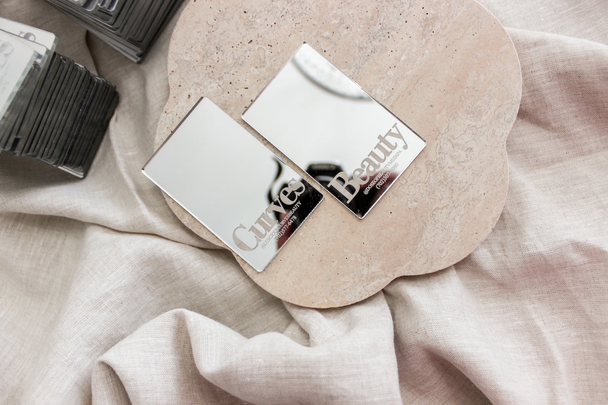 Signature Engraved Mirror (Minimum order of 10; $1.90 Each)