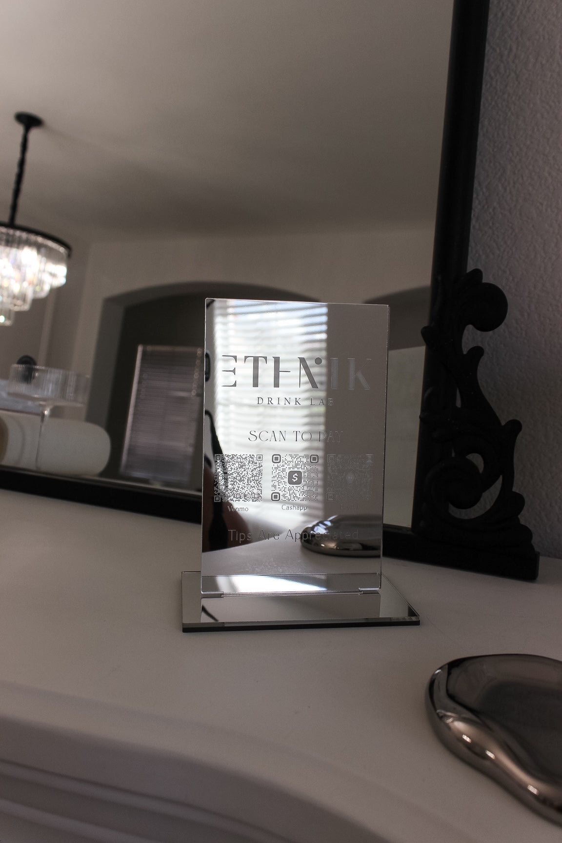The Mirror QR Sign