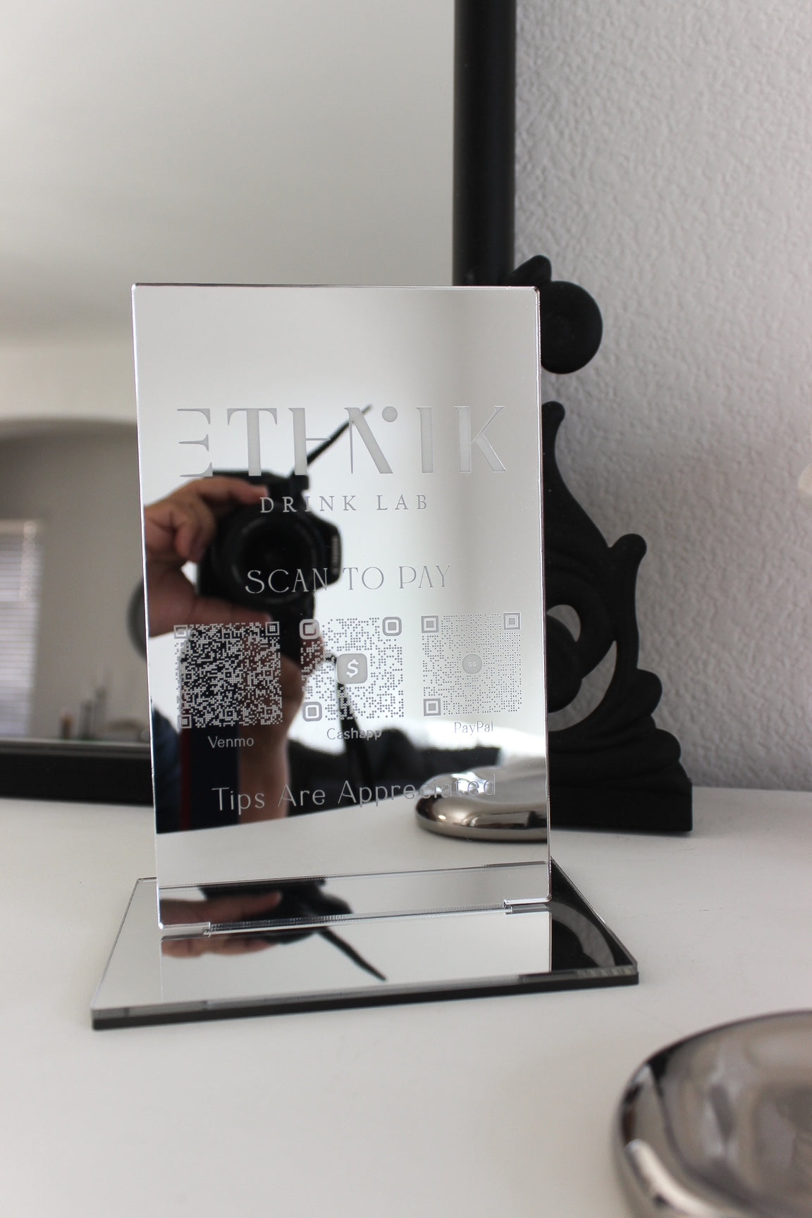 The Mirror QR Sign