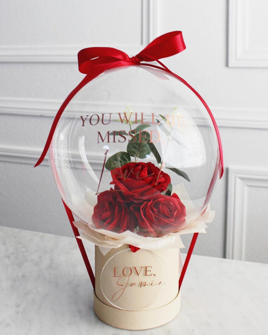 Red Roses in a Bubble